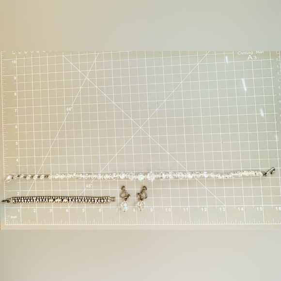 Vintage Deco Crystal Rhinestone Bracelet Lot - Picture 10 of 11